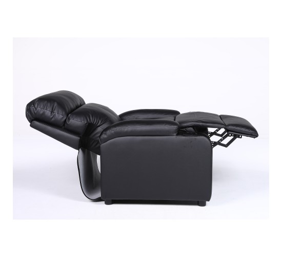 Πολυθρόνα Ανακλινόμενη ArteLibre RANA Μαύρο PU 80x95x103cm