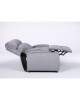 Πολυθρόνα Ανακλινόμενη ArteLibre RANA Γκρι Βελούδο 80x95x103cm