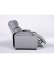 Πολυθρόνα Ανακλινόμενη ArteLibre RANA Γκρι Βελούδο 80x95x103cm