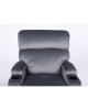 Πολυθρόνα Ανακλινόμενη ArteLibre RANA Γκρι Βελούδο 80x95x103cm