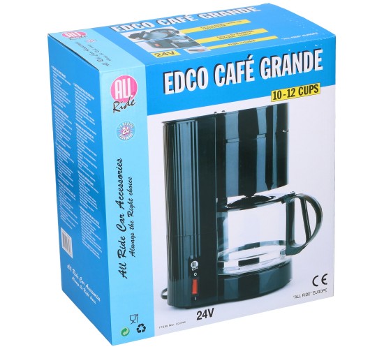 Καφετιέρα Φίλτρου Ταξιδιού 24V 10-12 Φλυτζανιών Μαύρο