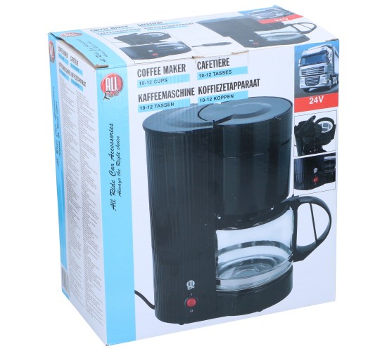 Καφετιέρα Φίλτρου Ταξιδιού 24V 10-12 Φλυτζανιών Μαύρο