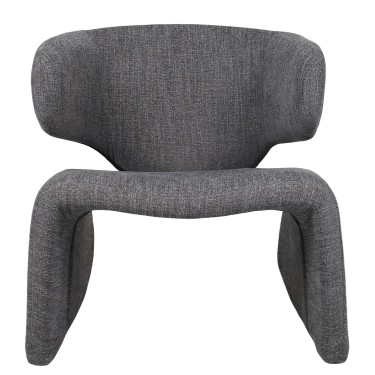 Πολυθρόνα ArteLibre HIMALIA Γκρι Ύφασμα/Μέταλλο/Ξύλο 73x78x75cm