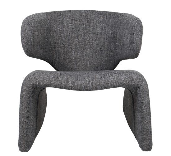 Πολυθρόνα HIMALIA Γκρι Ύφασμα/Μέταλλο/Ξύλο 73x78x75cm