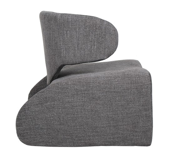 Πολυθρόνα HIMALIA Γκρι Ύφασμα/Μέταλλο/Ξύλο 73x78x75cm