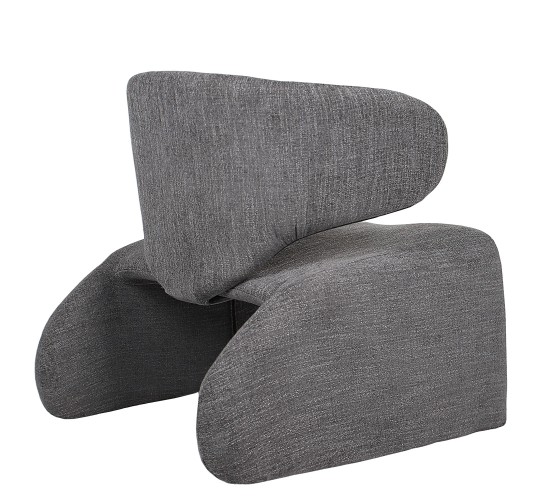 Πολυθρόνα HIMALIA Γκρι Ύφασμα/Μέταλλο/Ξύλο 73x78x75cm