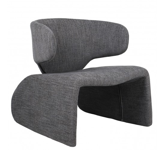 Πολυθρόνα HIMALIA Γκρι Ύφασμα/Μέταλλο/Ξύλο 73x78x75cm