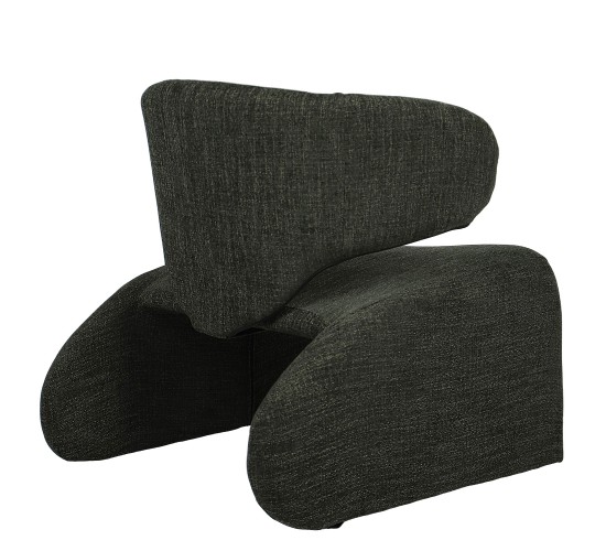 Πολυθρόνα HIMALIA Πράσινο Ύφασμα/Μέταλλο/Ξύλο 73x78x75cm