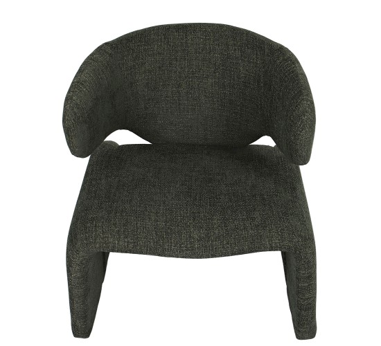 Πολυθρόνα HIMALIA Πράσινο Ύφασμα/Μέταλλο/Ξύλο 73x78x75cm