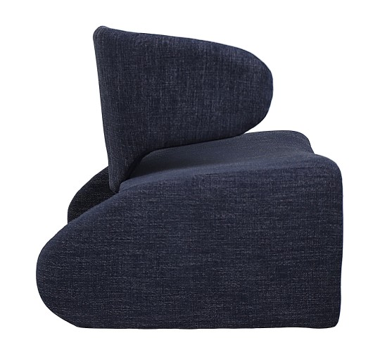 Πολυθρόνα HIMALIA Μπλε Ύφασμα/Μέταλλο/Ξύλο 73x78x75cm