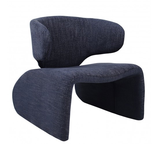 Πολυθρόνα HIMALIA Μπλε Ύφασμα/Μέταλλο/Ξύλο 73x78x75cm