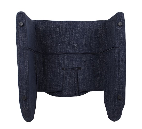 Πολυθρόνα HIMALIA Μπλε Ύφασμα/Μέταλλο/Ξύλο 73x78x75cm