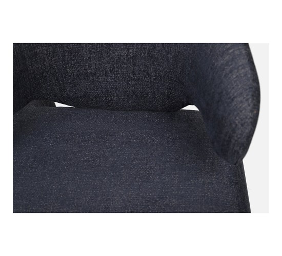 Πολυθρόνα HIMALIA Μπλε Ύφασμα/Μέταλλο/Ξύλο 73x78x75cm