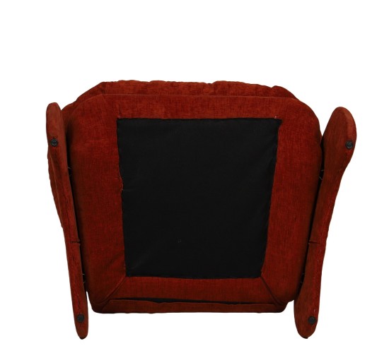 Πολυθρόνα ANANKE Πορτοκαλί Ύφασμα/Μέταλλο/Ξύλο 85x78x84cm