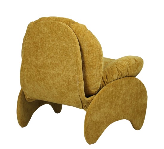 Πολυθρόνα ANANKE Κίτρινο Ύφασμα/Μέταλλο/Ξύλο 85x78x84cm