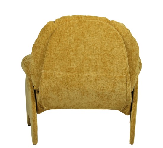 Πολυθρόνα ANANKE Κίτρινο Ύφασμα/Μέταλλο/Ξύλο 85x78x84cm
