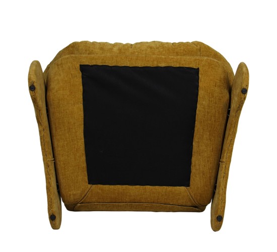 Πολυθρόνα ANANKE Κίτρινο Ύφασμα/Μέταλλο/Ξύλο 85x78x84cm