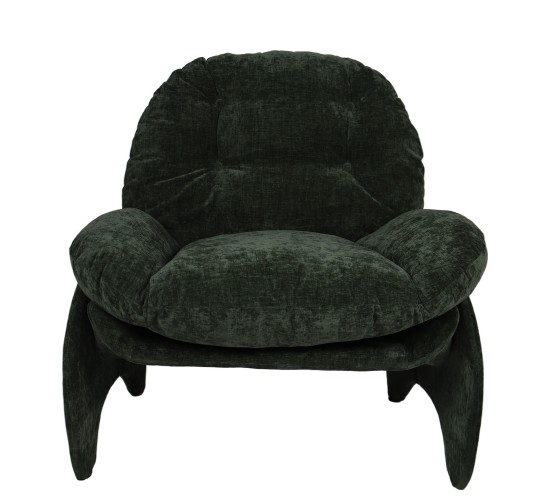 Πολυθρόνα ANANKE Πράσινο Ύφασμα/Μέταλλο/Ξύλο 85x78x84cm