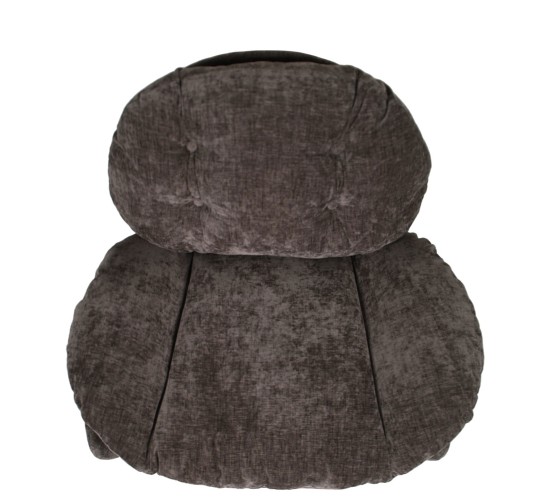 Πολυθρόνα ANANKE Γκρι Ύφασμα/Μέταλλο/Ξύλο 85x78x84cm