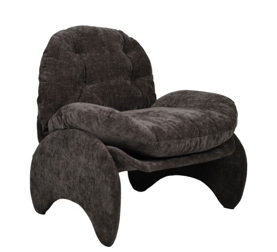 Πολυθρόνα ANANKE Γκρι Ύφασμα/Μέταλλο/Ξύλο 85x78x84cm