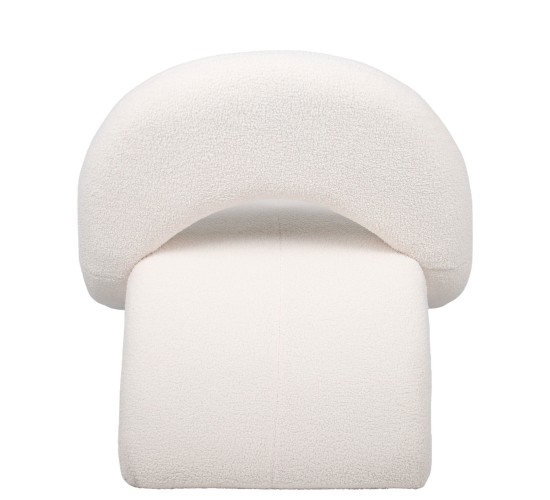 Πολυθρόνα PASIPHAE Μπεζ Ύφασμα/Μέταλλο/Ξύλο 80x86x80cm