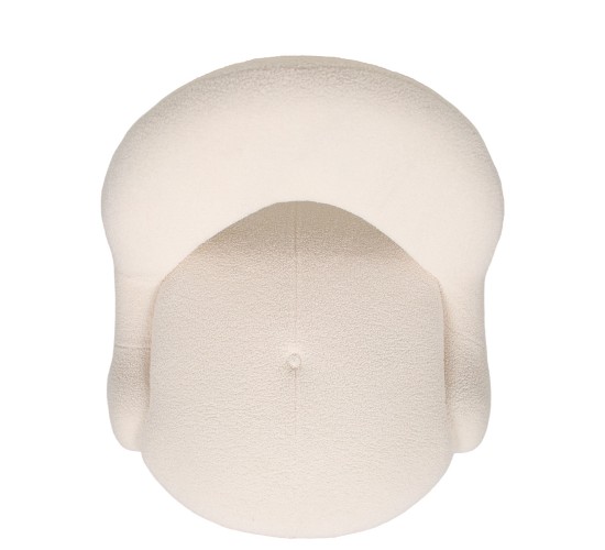 Πολυθρόνα PASIPHAE Μπεζ Ύφασμα/Μέταλλο/Ξύλο 80x86x80cm