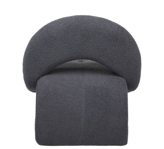 Πολυθρόνα PASIPHAE Γκρι Ύφασμα/Μέταλλο/Ξύλο 80x86x80cm