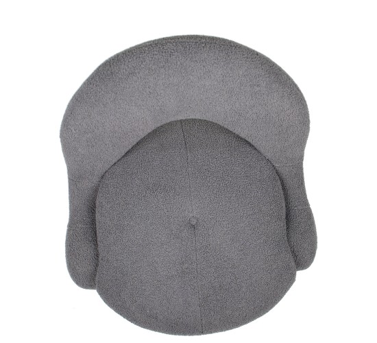 Πολυθρόνα PASIPHAE Γκρι Ύφασμα/Μέταλλο/Ξύλο 80x86x80cm