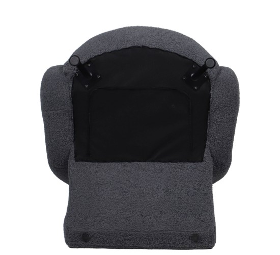 Πολυθρόνα PASIPHAE Γκρι Ύφασμα/Μέταλλο/Ξύλο 80x86x80cm