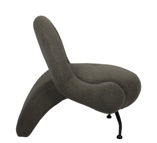 Πολυθρόνα PASIPHAE Πράσινο Ύφασμα/Μέταλλο/Ξύλο 80x86x80cm