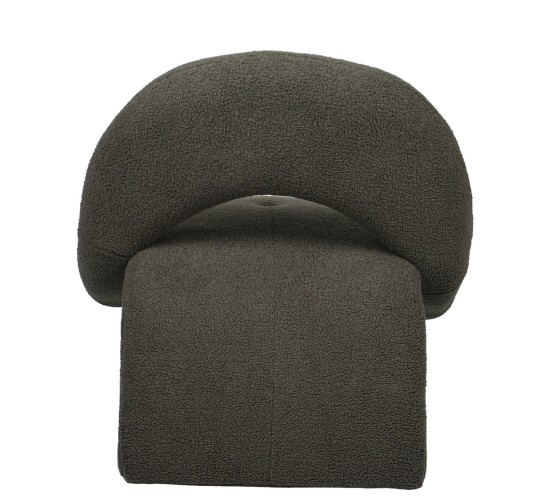 Πολυθρόνα PASIPHAE Πράσινο Ύφασμα/Μέταλλο/Ξύλο 80x86x80cm