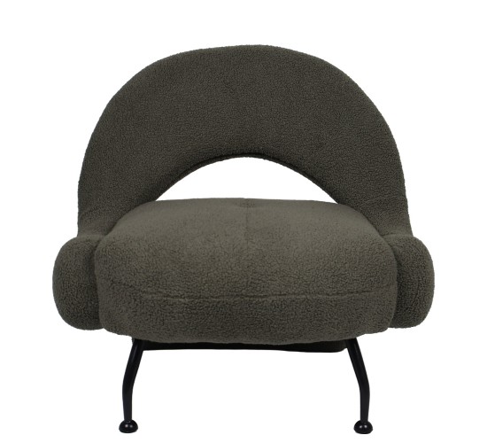 Πολυθρόνα PASIPHAE Πράσινο Ύφασμα/Μέταλλο/Ξύλο 80x86x80cm