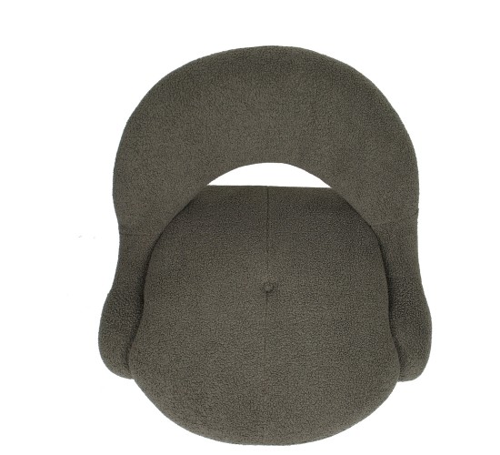 Πολυθρόνα PASIPHAE Πράσινο Ύφασμα/Μέταλλο/Ξύλο 80x86x80cm