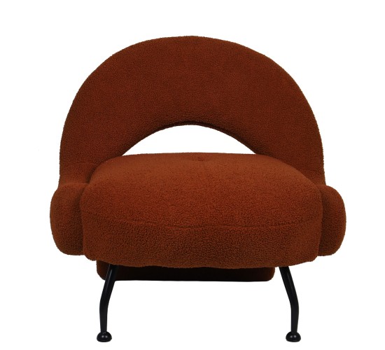 Πολυθρόνα PASIPHAE Πορτοκαλί Ύφασμα/Μέταλλο/Ξύλο 80x86x80cm