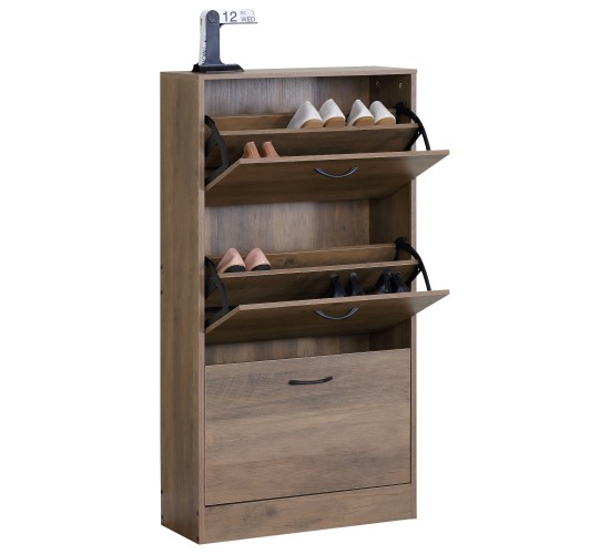 Παπουτσοθήκη ArteLibre BRANTLEY Elm Wood Μοριοσανίδα 60x24x116cm