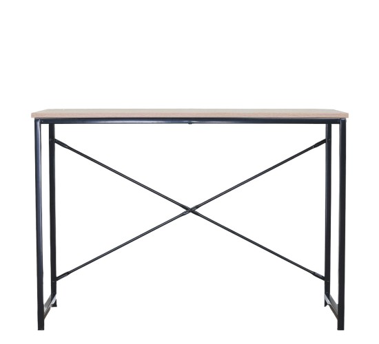 Γραφείο ArteLibre HALDEN Δρυς/Μαύρο Μοριοσανίδα/Μέταλλο 100x40x70cm