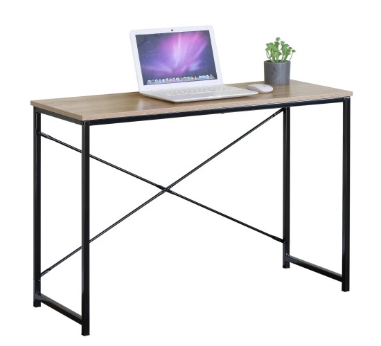 Γραφείο ArteLibre HALDEN Δρυς/Μαύρο Μοριοσανίδα/Μέταλλο 100x40x70cm