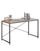 Γραφείο ArteLibre IVERTON Δρυς/Μαύρο Μοριοσανίδα/Μέταλλο 120x60x70cm