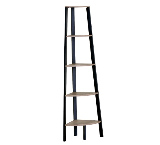 Βιβλιοθήκη ArteLibre PENDRYN Δρυς/Μαύρο Μοριοσανίδα/Μέταλλο 53.4x37.8x160.3cm