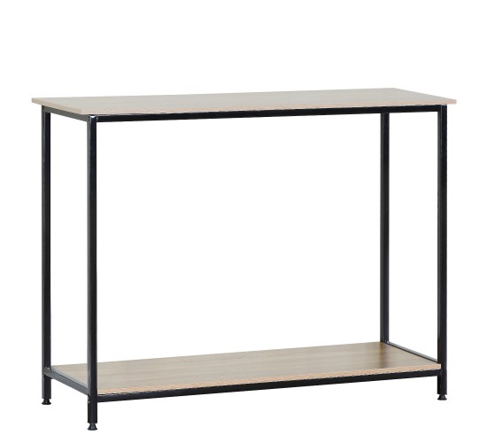 Κονσόλα ArteLibre QUENLEY Δρυς/Μαύρο Μοριοσανίδα/Μέταλλο 106x35x81cm