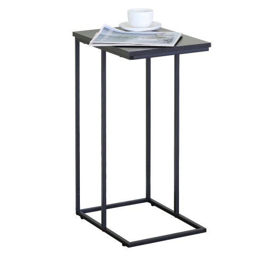 Βοηθητικό Τραπεζάκι ArteLibre TRENTON Μαύρο Μάρμαρο Μοριοσανίδα/Μέταλλο 40x30x66cm
