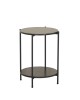 Βοηθητικό Τραπεζάκι ArteLibre ULVERTON Μαύρο Μάρμαρο Μοριοσανίδα/Μέταλλο 43.3x43.3x56.5cm