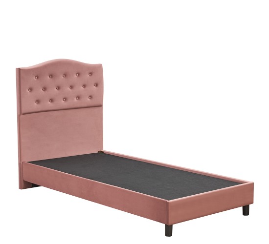 Κρεβάτι Μονό ArteLibre JUNIPER Σάπιο Μήλο Ύφασμα Για Στρώμα 90x200cm