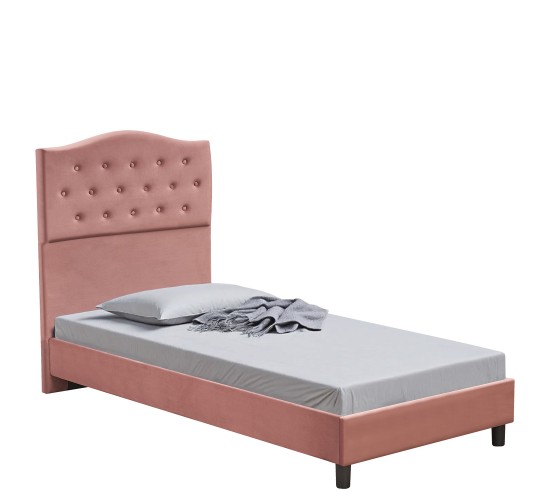 Κρεβάτι Μονό ArteLibre JUNIPER Σάπιο Μήλο Ύφασμα Για Στρώμα 90x200cm