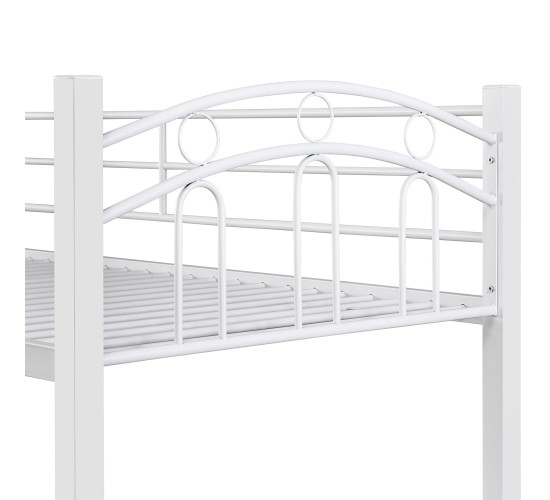 Κουκέτα ArteLibre KETCHUM Λευκό Για Στρώμα 90x190cm