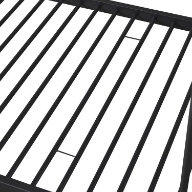 Κουκέτα ArteLibre KETCHUM Μαύρο/Καρυδί Για Στρώμα 90x190cm