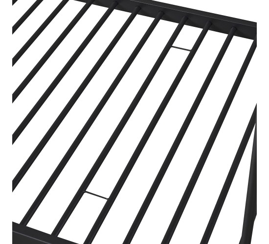 Κουκέτα ArteLibre KETCHUM Μαύρο/Καρυδί Για Στρώμα 90x190cm