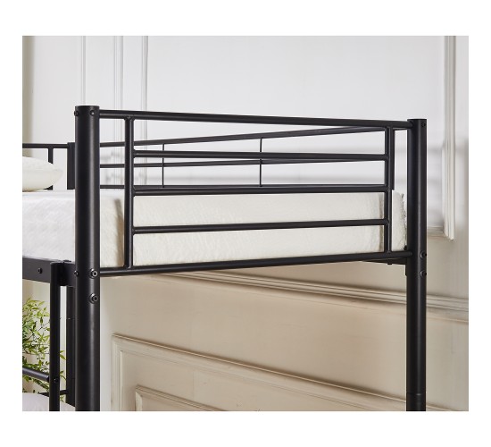 Κουκέτα ArteLibre ELKHORN Μαύρο Για Στρώμα 90x190cm