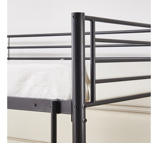 Κουκέτα ArteLibre ELKHORN Μαύρο Για Στρώμα 90x190cm