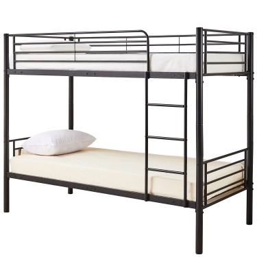 Κουκέτα ArteLibre ELKHORN Μαύρο Για Στρώμα 90x190cm